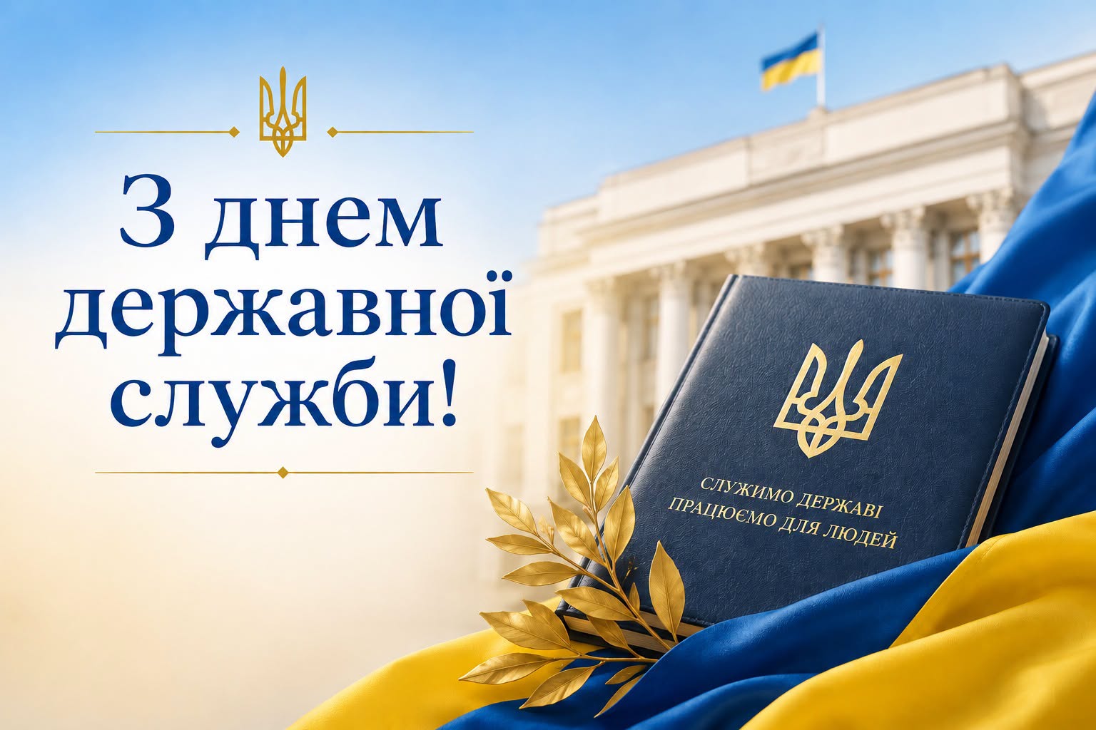 Щиро вітаємо всіх державних службовців із професійним святом!