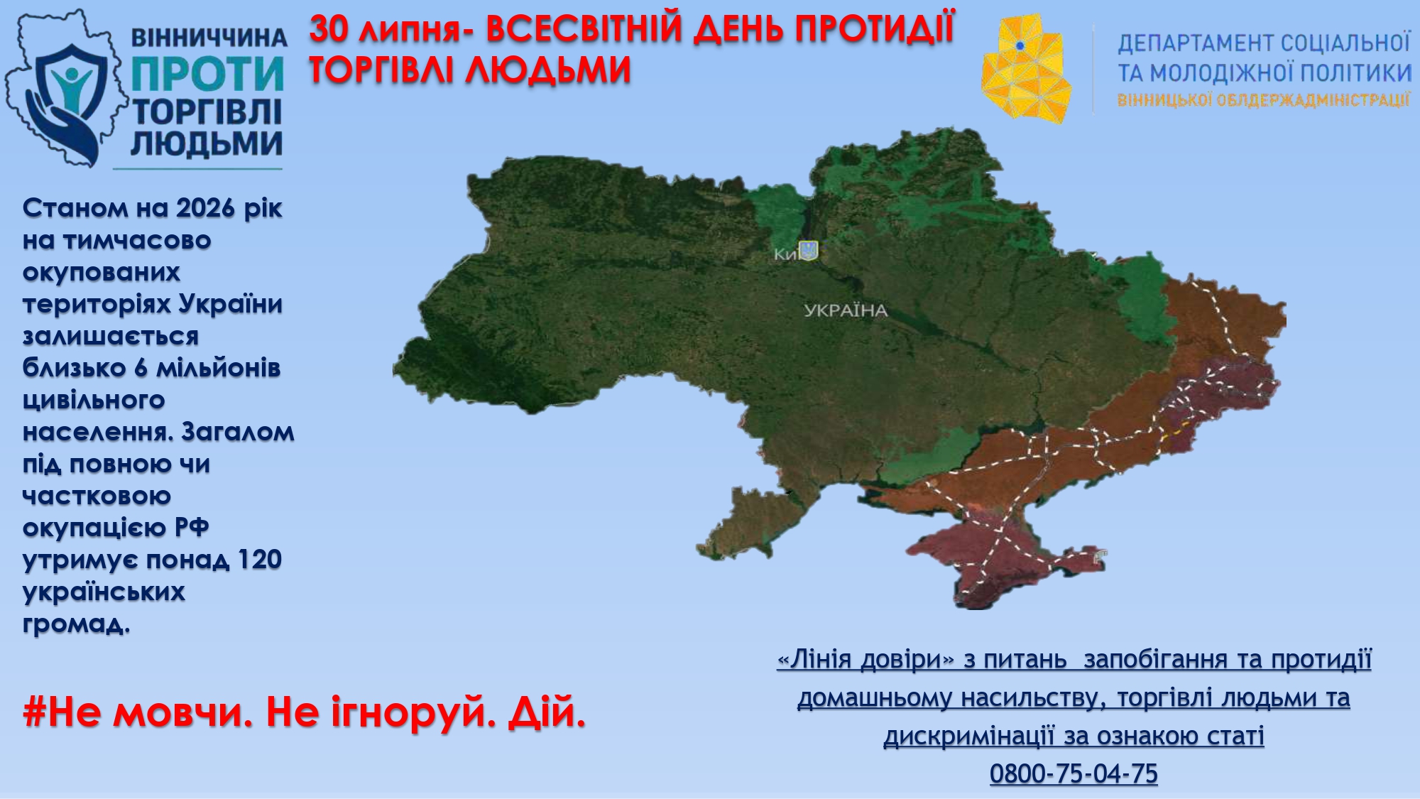 30 липня – Всесвітній день боротьби з торгівлею людьми